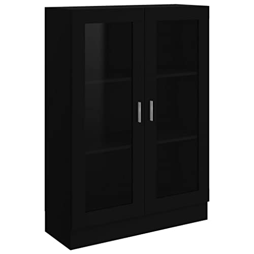 Natulvd Bücherregale mit 2 Glastüren, Bücherschrank Display Lagerregal Lagerregal Aktenschrank für Wohnzimmer Schlafzimmer Büro - Schwarz - 115cm H Natulvd Bücherregale mit 2 Glastüren, Bücherschrank Display Lagerregal Lagerregal Aktenschrank für Wohnzimmer Schlafzimmer Büro - Schwarz - 115cm H von Natulvd