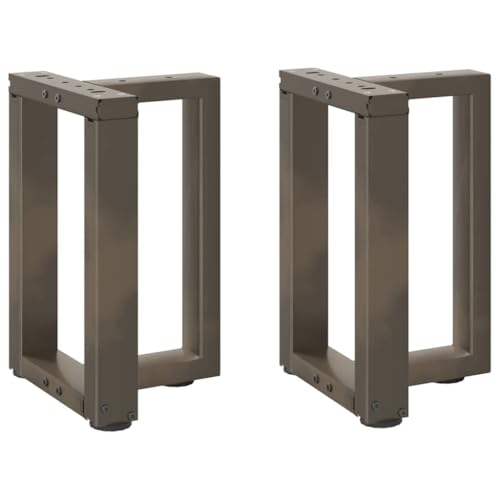 Natulvd Couchtischbeine aus Stahl, 42 cm hoch, robust, industrielle DIY-Möbel, Frühstücksbar, Standbank, Esstisch, Schreibtischfüße, robust und stabil, T-Typ, 38 x 25 x 42 cm (rostfrei), 2 Stück von Natulvd