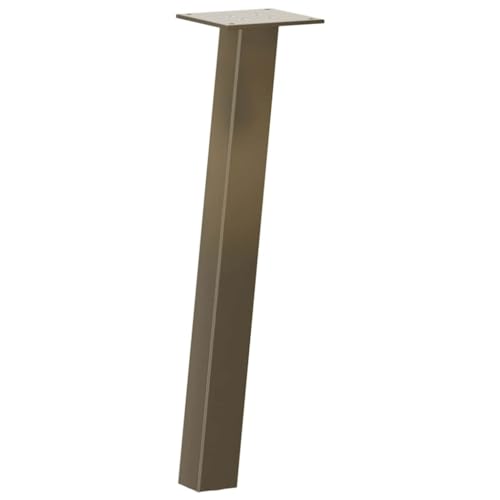 Natulvd Neigte Tischbeine 4er Set, 30cm Industrierohr DIY Möbel Tischbeine mit Schrauben für DIY Schreibtisch Frühstück Bar Stand Bank (Braun) von Natulvd