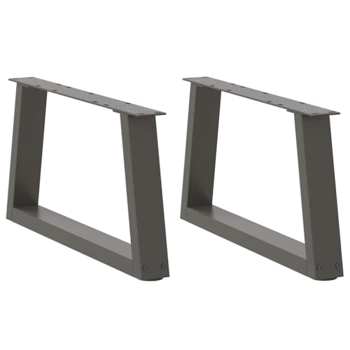 Natulvd Robuste Metall-Tischbeine, 60 x 30 cm, industrielle Trapez-Möbelbeine mit verstellbaren Füßen, stabile Schreibtischbeine für DIY-Tisch, Schreibtisch, Bank, Frühstücksbar, Anthrazit, 2 Stück Natulvd Robuste Metall-Tischbeine, 60 x 30 cm, industrielle Trapez-Möbelbeine mit verstellbaren Füßen, stabile Schreibtischbeine für DIY-Tisch, Schreibtisch, Bank, Frühstücksbar, Anthrazit, 2 Stück von Natulvd