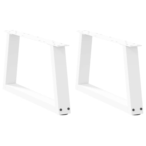 Natulvd Robuste Metall-Tischbeine, 60 x 30 cm, industrielle Trapez-Möbelbeine mit verstellbaren Füßen, stabile Schreibtischbeine für DIY-Tisch, Schreibtisch, Bank, Frühstücksbar, Weiß, 2 Stück Natulvd Robuste Metall-Tischbeine, 60 x 30 cm, industrielle Trapez-Möbelbeine mit verstellbaren Füßen, stabile Schreibtischbeine für DIY-Tisch, Schreibtisch, Bank, Frühstücksbar, Weiß, 2 Stück von Natulvd