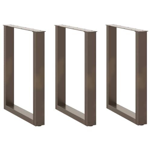 Natulvd Robuste Metall-Tischbeine, 72 cm, U-förmige industrielle Stahl-Esstischbeine für DIY-Couchtisch, Möbelprojekte, 70 x 72 cm, Braun, 3 Stück Natulvd Robuste Metall-Tischbeine, 72 cm, U-förmige industrielle Stahl-Esstischbeine für DIY-Couchtisch, Möbelprojekte, 70 x 72 cm, Braun, 3 Stück von Natulvd