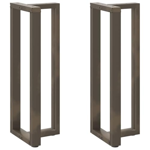 Natulvd Robuste Stahl-T-Beine, 110 cm, 2 Sets mit Schrauben und Füßen, Matte für Schreibtisch, Bank, Kaffee- und Esstische, 40 x 35 x 110 cm (rostfrei) von Natulvd
