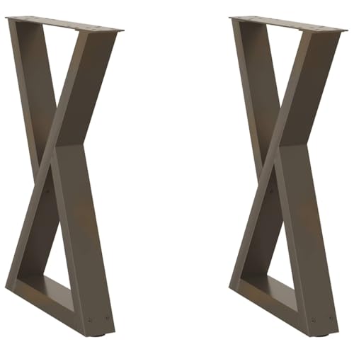 Natulvd Robuste Tischbeine, 60 x 72 cm, industrielle Kreuzung, DIY-Möbelbeine für Sofa, Couchtisch, Bürotisch, Frühstücksbar, Standbank, Braun, 2 Stück Natulvd Robuste Tischbeine, 60 x 72 cm, industrielle Kreuzung, DIY-Möbelbeine für Sofa, Couchtisch, Bürotisch, Frühstücksbar, Standbank, Braun, 2 Stück von Natulvd