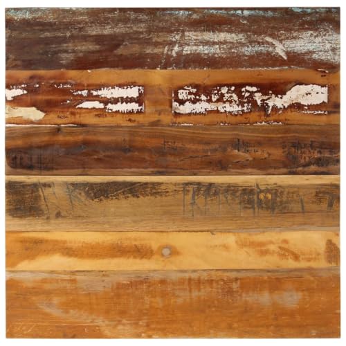 Natulvd Rustikale Holz-Tischplatte, 70 x 70 cm, rechteckig, für Esstisch, Couchtisch, DIY-Möbel-Tischplatte, 15 mm dick (mehrfarbig) von Natulvd