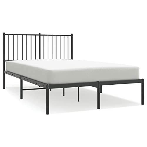 Natulvd Schlichtes Metallbettrahmen, kleines Doppelbett mit Plattformbett mit Kopfteil und Lattenstütze, kein Boxspringbett erforderlich, für Schlafzimmer, Kinder, Studenten, Jugendliche (120 x 200 cm Natulvd Schlichtes Metallbettrahmen, kleines Doppelbett mit Plattformbett mit Kopfteil und Lattenstütze, kein Boxspringbett erforderlich, für Schlafzimmer, Kinder, Studenten, Jugendliche (120 x 200 cm von Natulvd