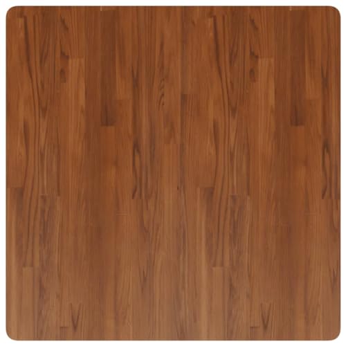 Natulvd Schreibtischplatte aus massivem Eichenholz, 90 x 90 cm, quadratische Premium-Holz-Tischplatte, große Tischplatte, Arbeitsplatte, Schreibtisch-Arbeitsplatte (Dunkelbraun) von Natulvd