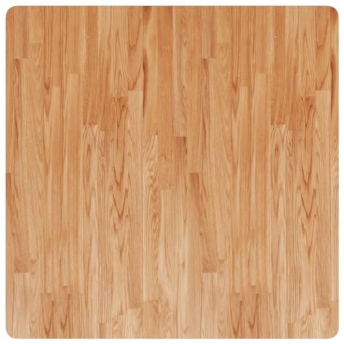 Natulvd Schreibtischplatte aus massivem Eichenholz, 90 x 90 cm, quadratische Premium-Holz-Tischplatte, große Tischplatte, Arbeitsplatte, Schreibtisch-Arbeitsplatte (Hellbraun) von Natulvd