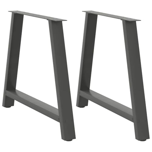 Natulvd Tischbeine aus Stahl für Frühstücksbar oder Arbeitsplatte, 72 cm hoch, A-förmige Metall-Möbelbeine für Küchentisch, Schreibtisch, DIY, 90 x 72 cm (Anthrazit) von Natulvd