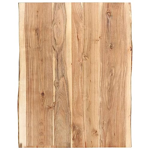 Natulvd Tischplatte aus Holz mit lebender Kante, 80 x 60 cm, rechteckige Arbeitsplatte für Esstisch, Couchtisch, DIY-Möbel-Tischplatte, 38 mm dick Natulvd Tischplatte aus Holz mit lebender Kante, 80 x 60 cm, rechteckige Arbeitsplatte für Esstisch, Couchtisch, DIY-Möbel-Tischplatte, 38 mm dick von Natulvd