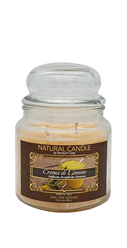 Natur Candle 167055 Duftkerze Zitrone, 100% Vegetalwachs, 380 g, s von Natur Candle
