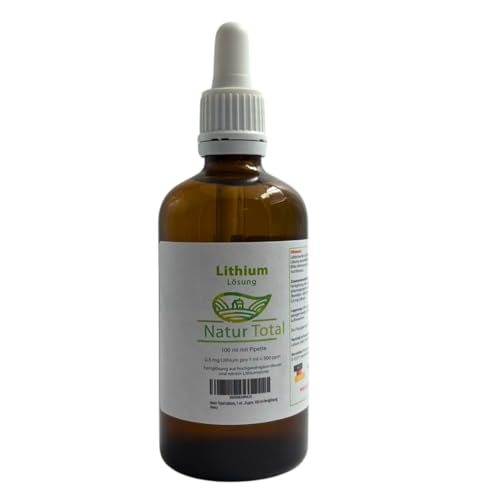 Natur Total Lithiumorotat I 0,5 mg Lithium je ml ⇒ 500 mg je Liter ⇒ 500 ppm I 100 ml-Lithium Orotate Fertiglösung von Natur Total