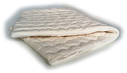 Natur-shop24 Komfort Kissen Bezug 100% Baumwolle mit Baumwolle versteppt 40 * 60 cm von Natur-shop24