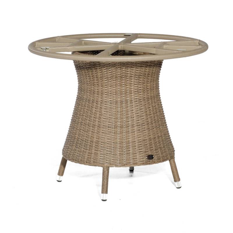 Natur24 Base-Polyrattan Tischgestell Aluminium Rustic-stream von Natur24