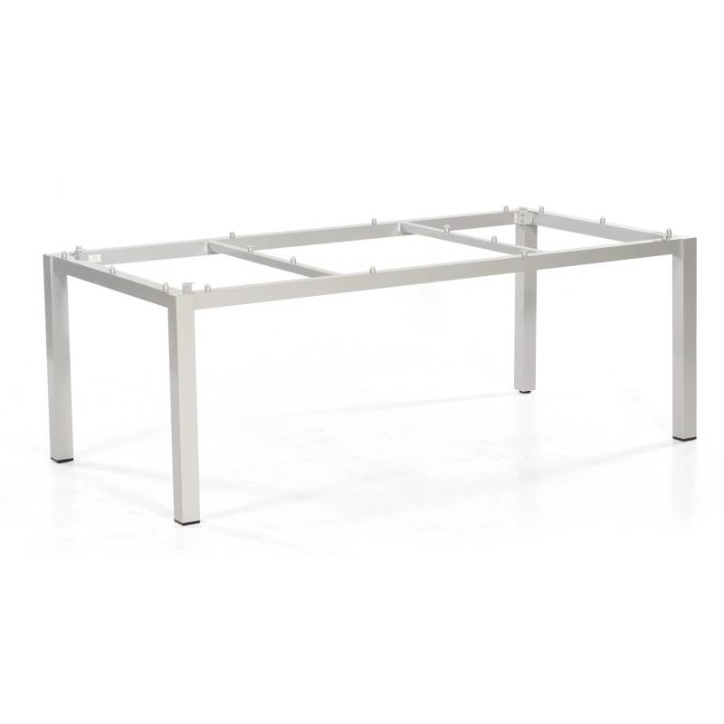 Natur24 Base Tischgestell Aluminium Silber von Natur24