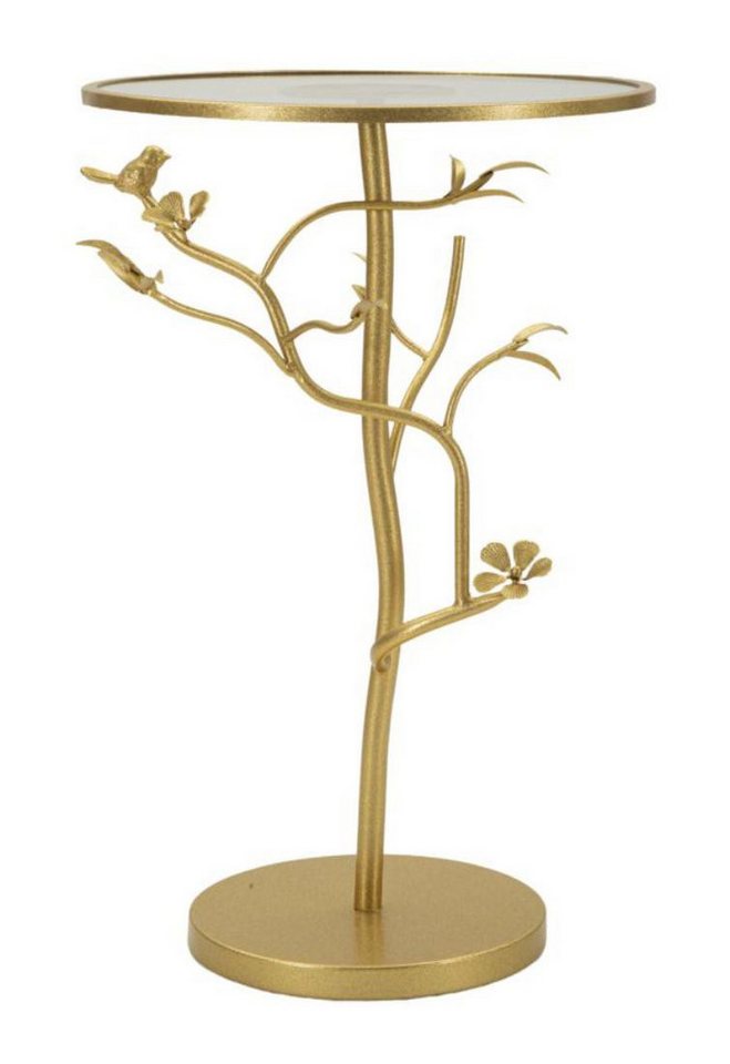Natur24 Beistelltisch Birds Beistelltisch 38 x 38 x 60 cm Metall Glas Gold Natur24 Beistelltisch Birds Beistelltisch 38 x 38 x 60 cm Metall Glas Gold von Natur24