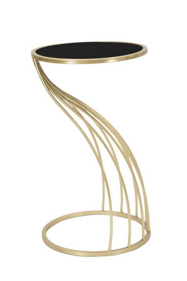 Natur24 Beistelltisch Flush Beistelltisch 35 x 35 x 60 cm MDF Metall Schwarz Gold Natur24 Beistelltisch Flush Beistelltisch 35 x 35 x 60 cm MDF Metall Schwarz Gold von Natur24