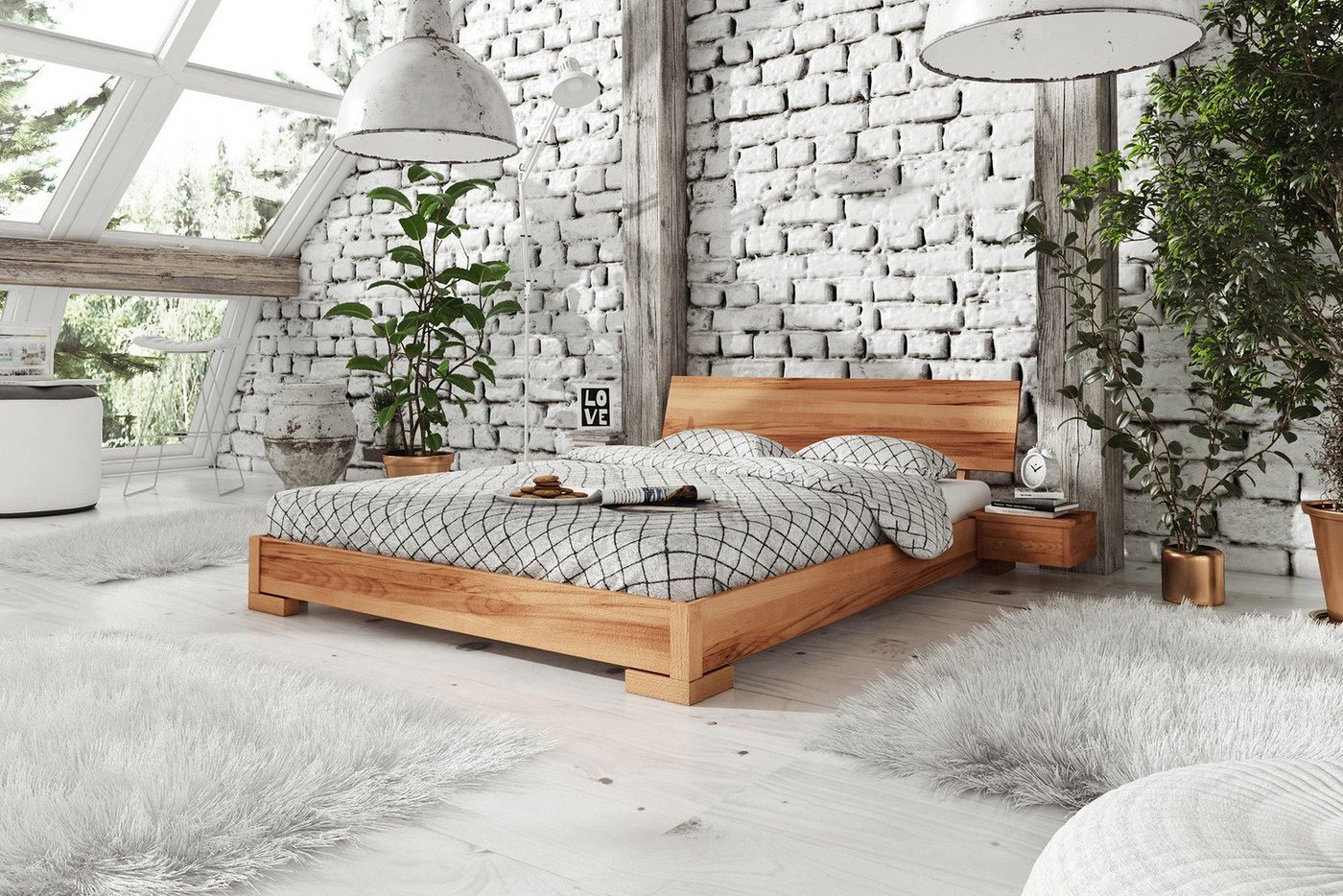 Natur24 Bett Bett Bento 3 Kernbuche massiv 180x200 mit Holzkopfteil und Holzbeinen Natur24 Bett Bett Bento 3 Kernbuche massiv 180x200 mit Holzkopfteil und Holzbeinen von Natur24