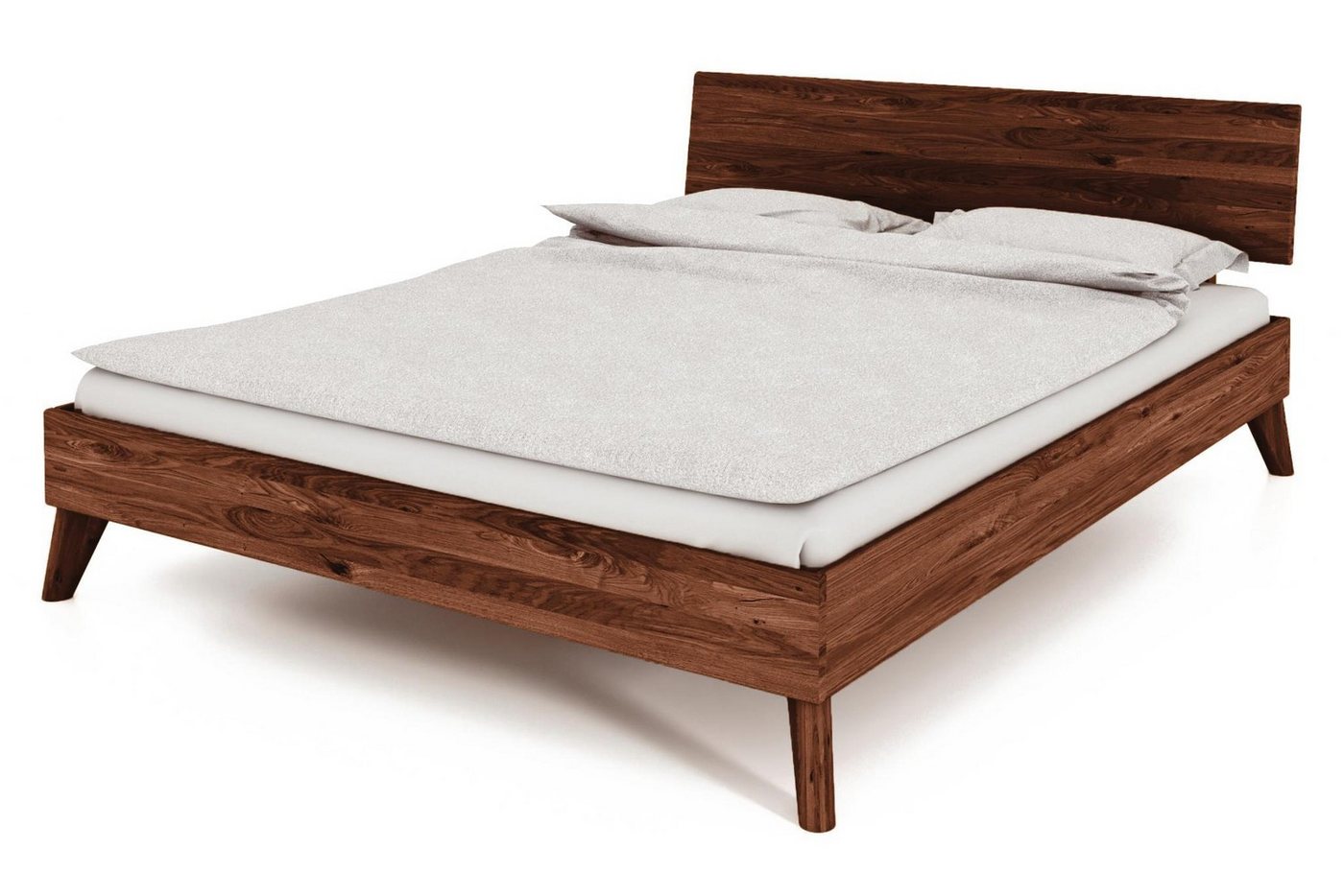 Natur24 Bett Bett Gerg 1 Wildeiche massiv 180x200cm mit Holzkopfteil und Holzbeinen Natur24 Bett Bett Gerg 1 Wildeiche massiv 180x200cm mit Holzkopfteil und Holzbeinen von Natur24