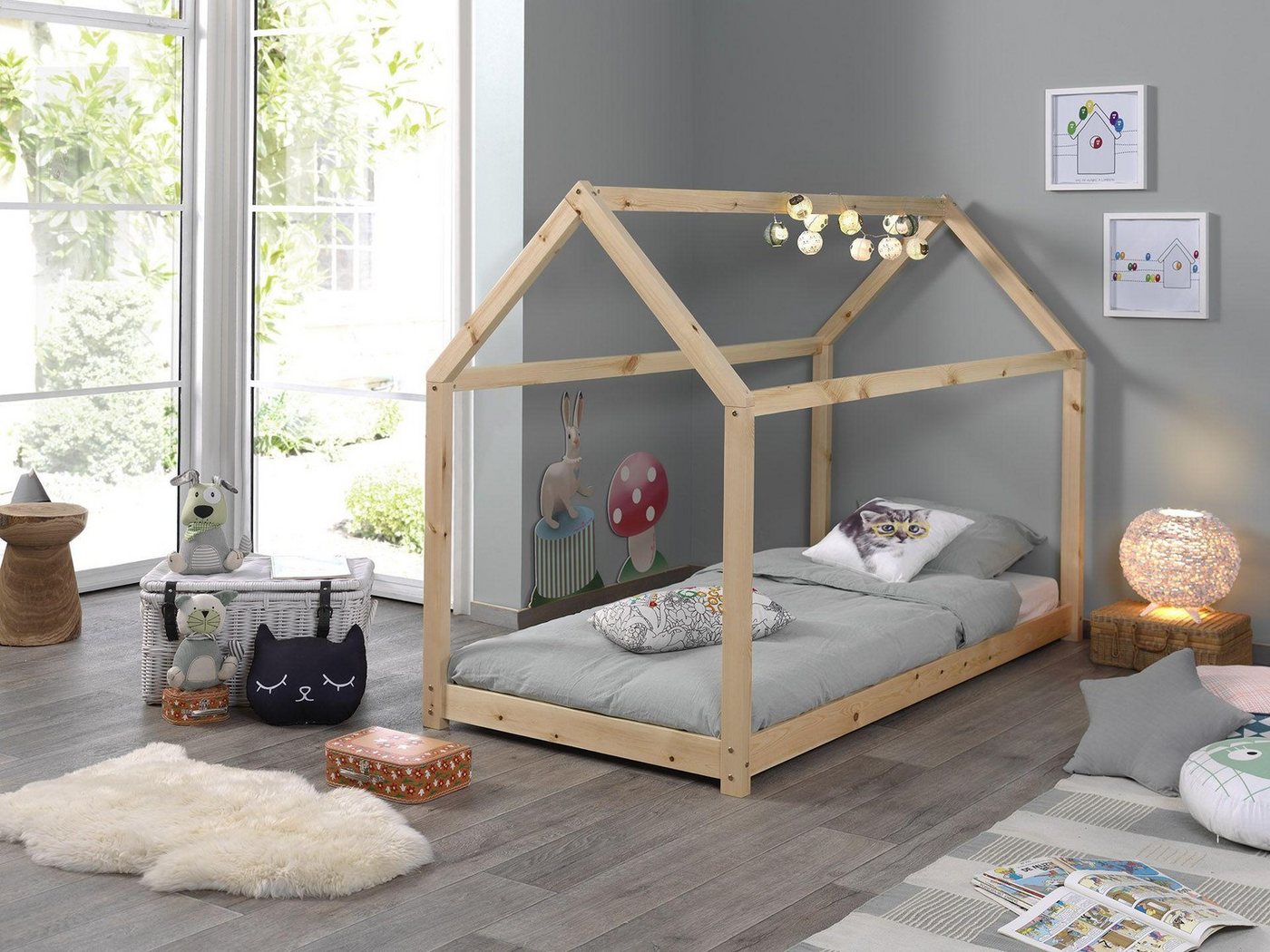 Natur24 Bett Bett-Set mit Liegefläche in 90 x 200 cm und einer Matratze Natur24 Bett Bett-Set mit Liegefläche in 90 x 200 cm und einer Matratze von Natur24
