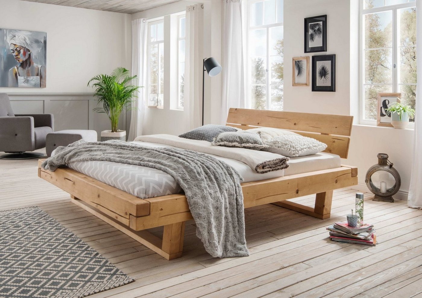 Natur24 Bett Balkenbett Monaco 180x200 Fichte Natur Natur24 Bett Balkenbett Monaco 180x200 Fichte Natur von Natur24