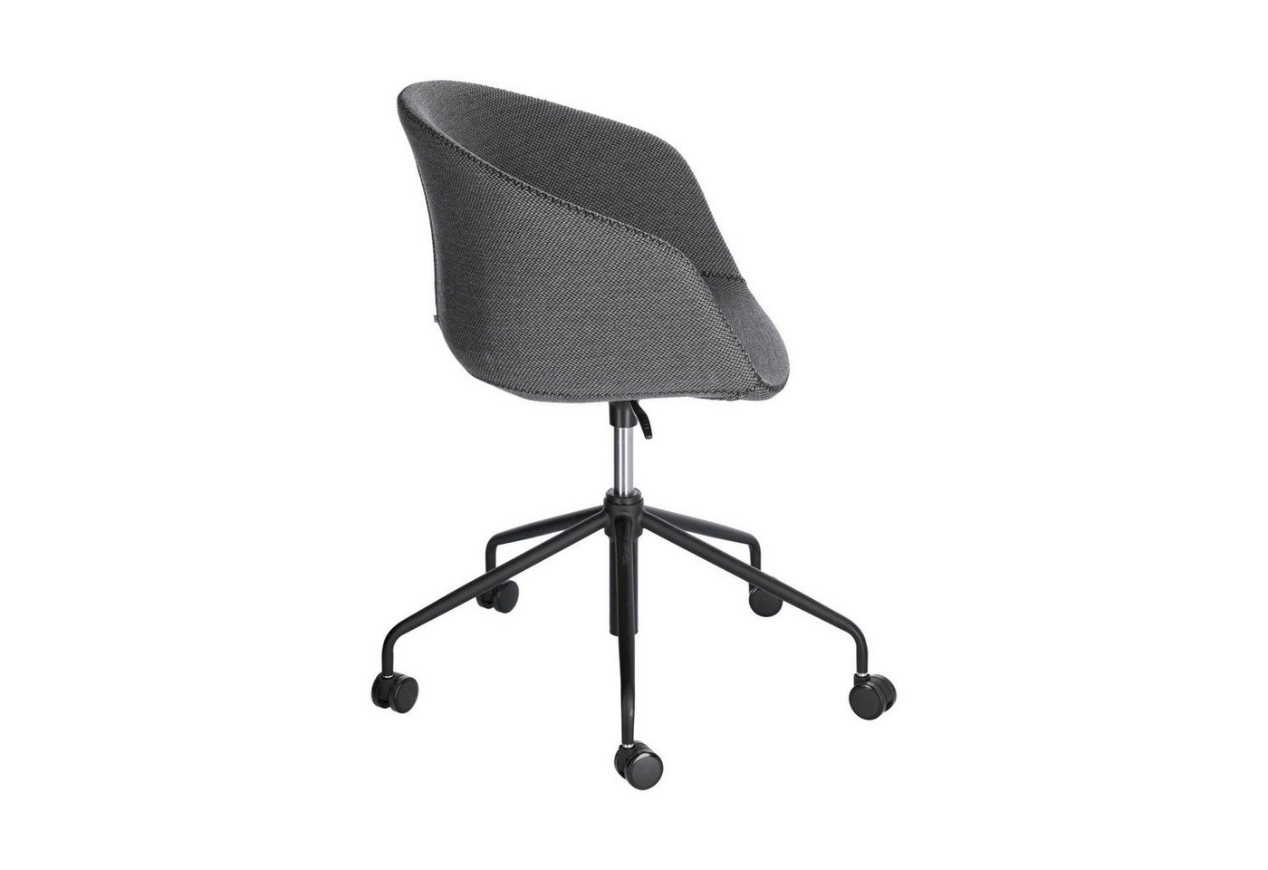 Natur24 Bürostuhl Schreibtischstuhl Yvette 66 x 72 x 88 cm Gewebe Dunkelgrau Büro von Natur24