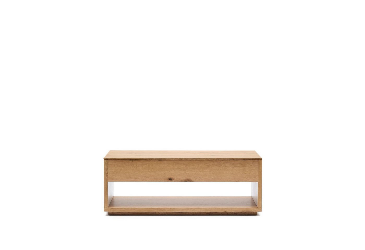 Natur24 Couchtisch Alguema Couchtisch 120 x 60 x 44 cm MDF Eichenholz Pappel Natur von Natur24