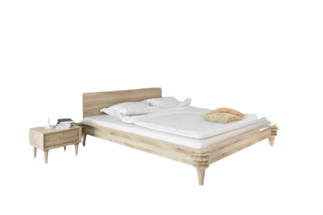 Natur24 Einzelbett Haris Bett 220 x 100 cm Wildeiche Bianco Natur24 Einzelbett Haris Bett 220 x 100 cm Wildeiche Bianco von Natur24