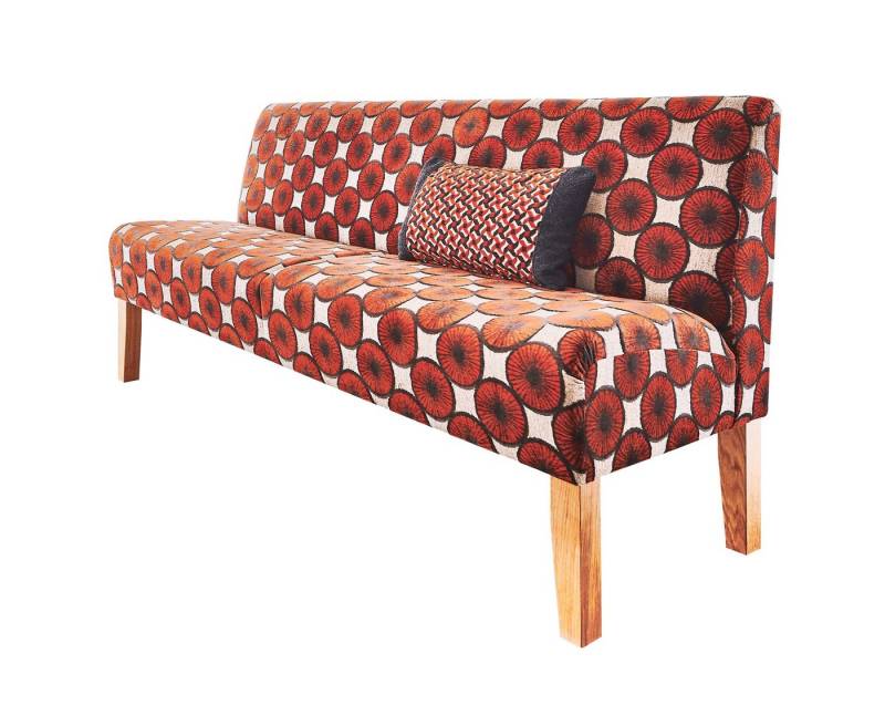 Natur24 Essbank Küchensofa Tischsofa Cadiz 227x72 Orange von Natur24