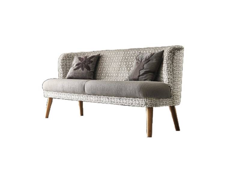 Natur24 Essbank Küchensofa Tischsofa Lounge 177x73 Beige Grau von Natur24