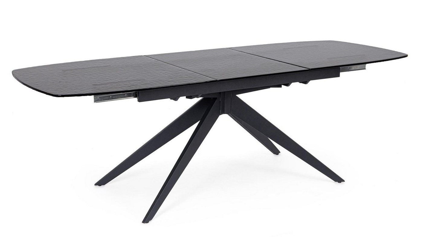 Natur24 Esstisch Anja Tisch 180-240 x 90 x 76 cm Stahl Glas Schwarz Natur24 Esstisch Anja Tisch 180-240 x 90 x 76 cm Stahl Glas Schwarz von Natur24