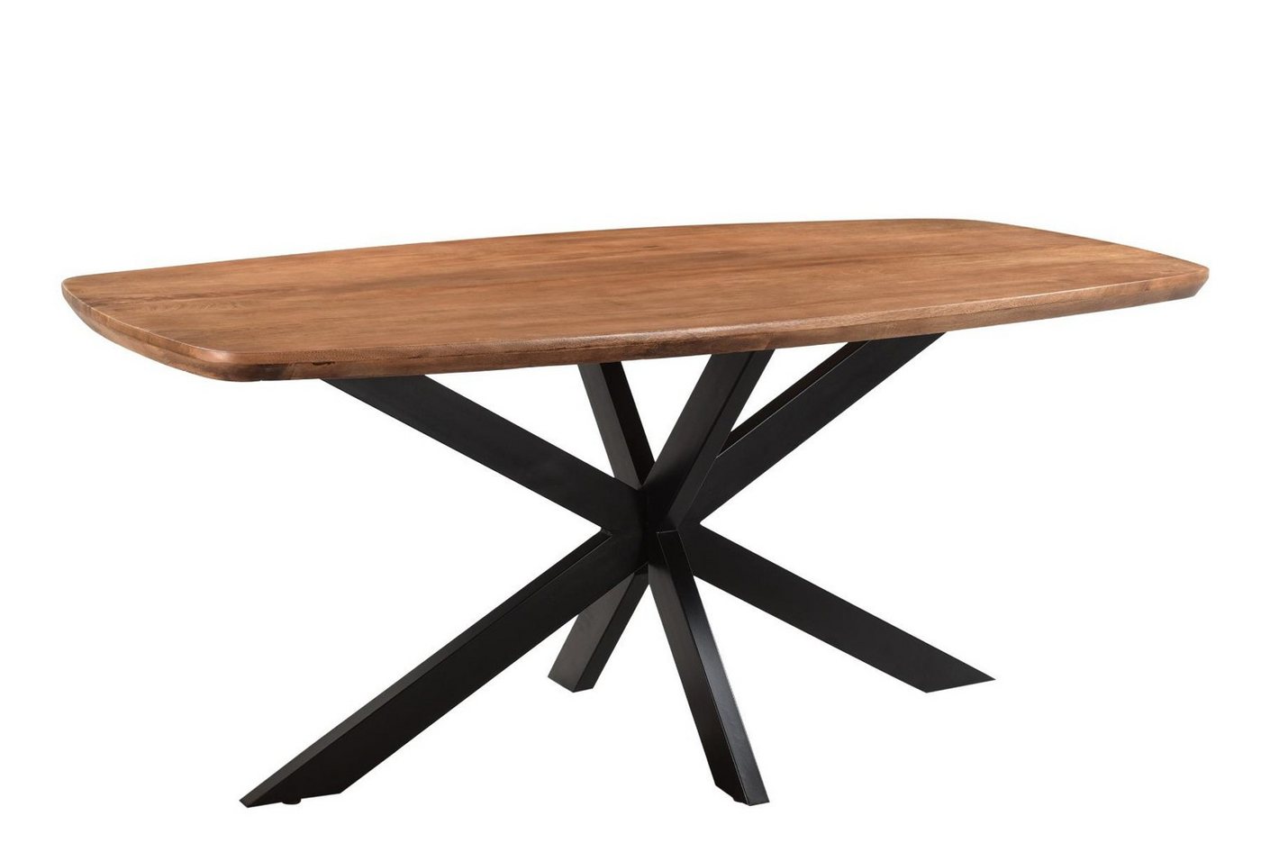 Natur24 Esstisch Danish Tisch 180x90x76 cm Mangoholz Stahl Natur Schwarz Natur24 Esstisch Danish Tisch 180x90x76 cm Mangoholz Stahl Natur Schwarz von Natur24