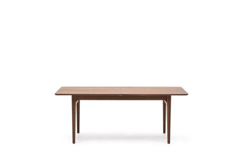 Natur24 Esstisch Elan Ausziehtisch 100 x 200/260 x 76 cm Nussbaumholz Furnier Natur von Natur24