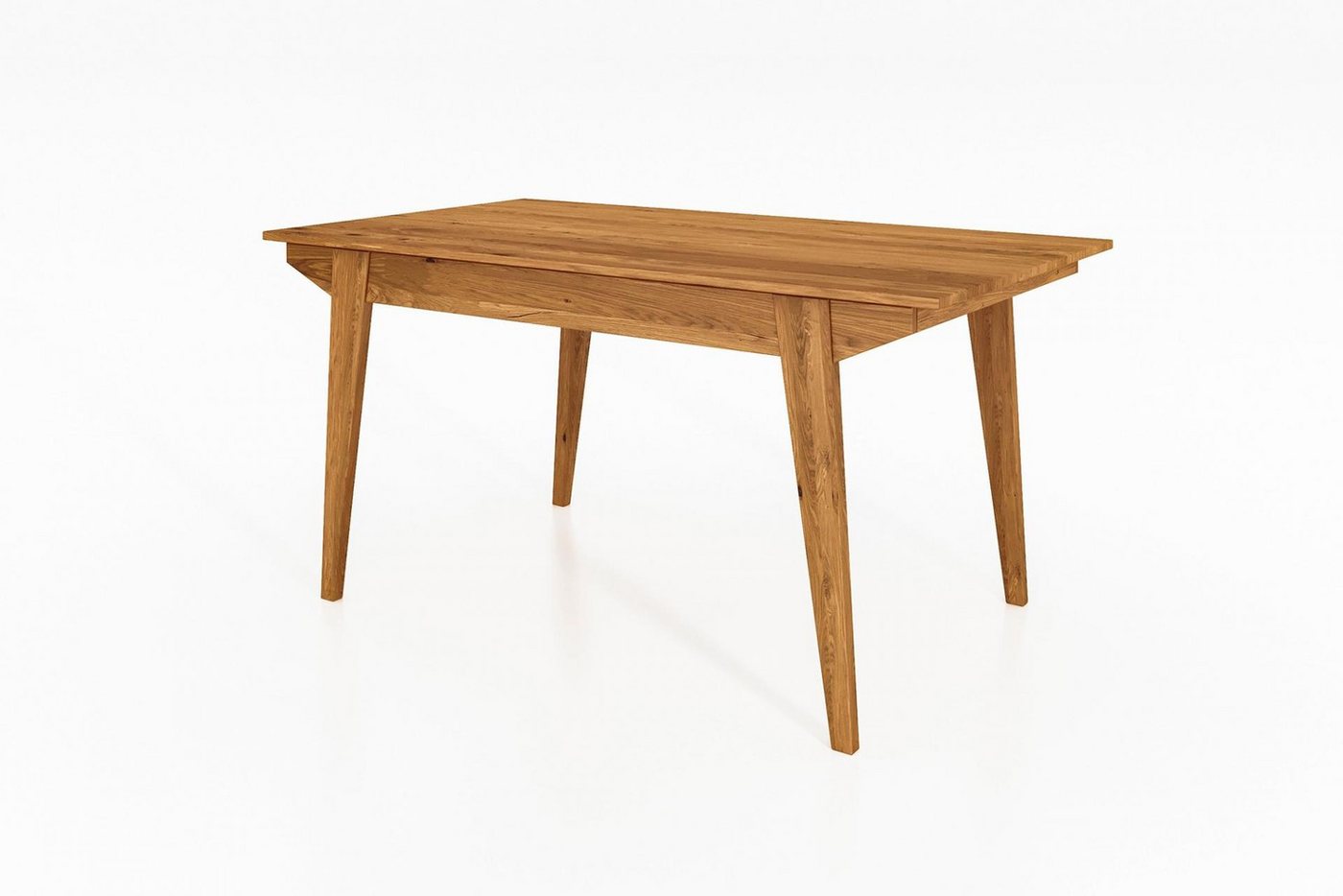 Natur24 Esstisch Esstisch Jetro Wildeiche massiv 80x160x77cm mit schrägen Holzbeinen Natur24 Esstisch Esstisch Jetro Wildeiche massiv 80x160x77cm mit schrägen Holzbeinen von Natur24