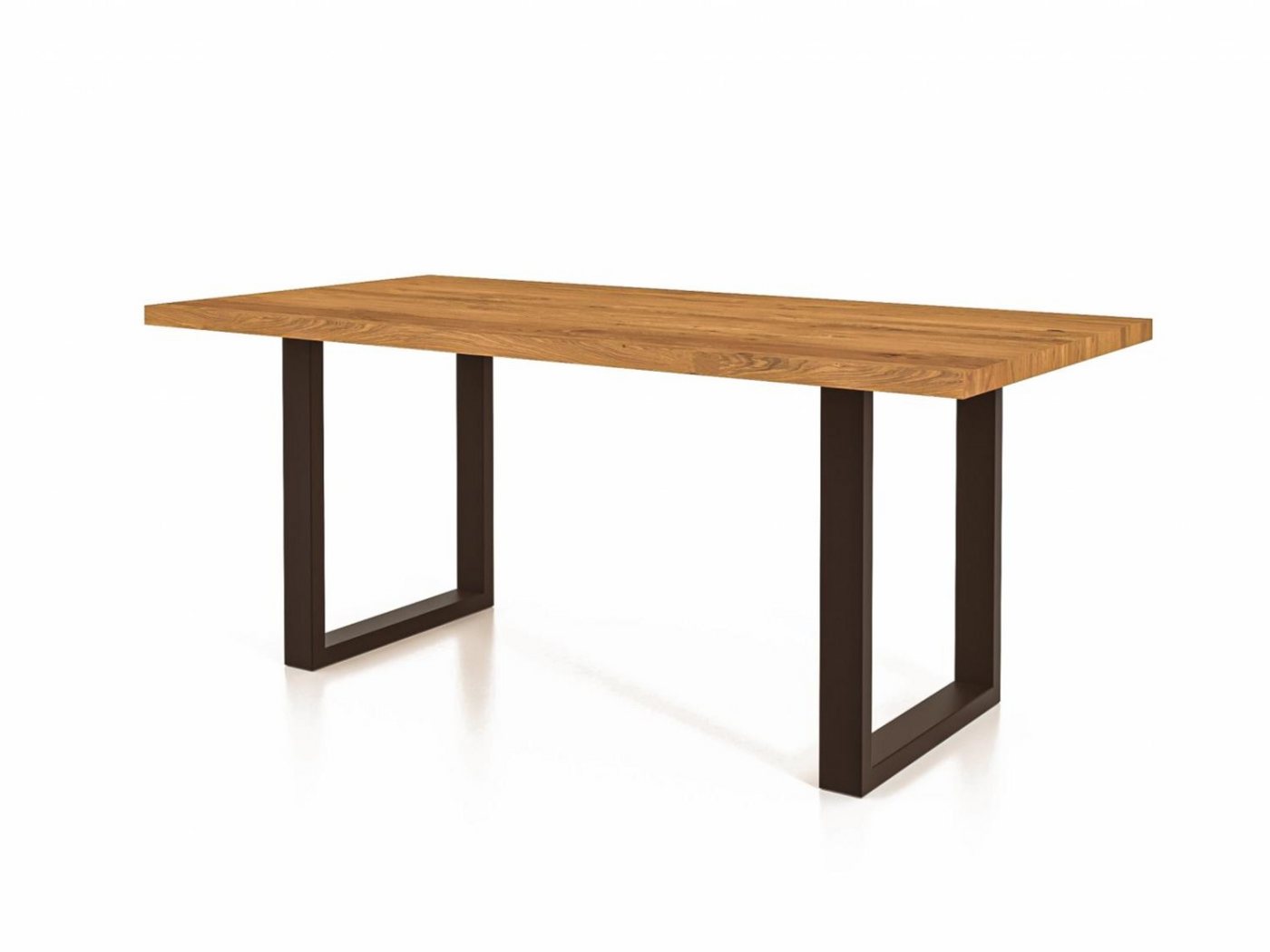 Natur24 Esstisch Esstisch Leeds Wildeiche massiv 90x170x75 mit Metallfußgestell Schwarz Natur24 Esstisch Esstisch Leeds Wildeiche massiv 90x170x75 mit Metallfußgestell Schwarz von Natur24