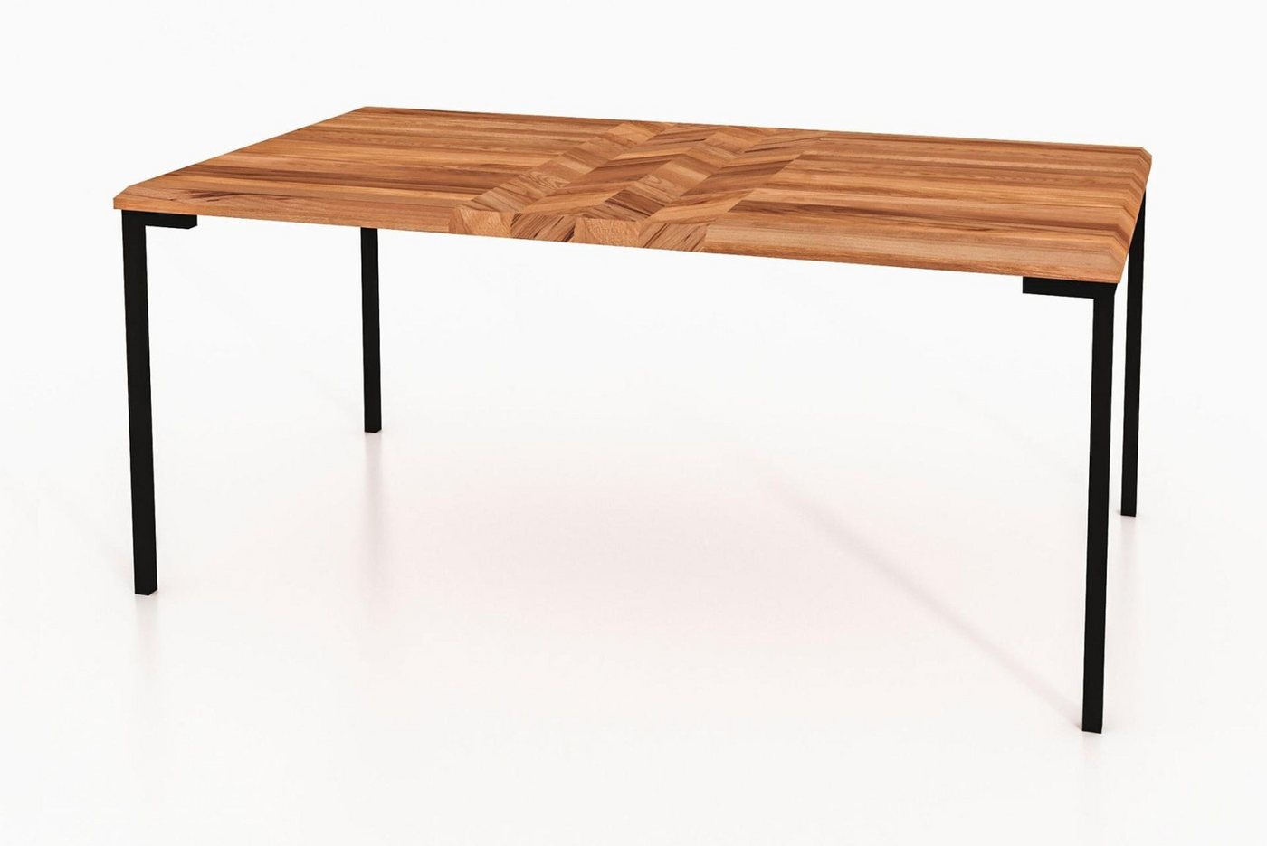 Natur24 Esstisch Esstisch Seiba Kernbuche 80x130x78 Schwarze Metallbeine Natur24 Esstisch Esstisch Seiba Kernbuche 80x130x78 Schwarze Metallbeine von Natur24