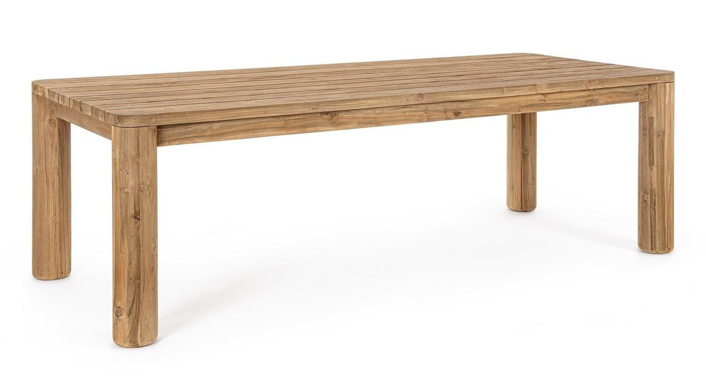 Natur24 Esstisch Maverick Tisch 240 x 100 x 77 cm Teakholz Natur von Natur24
