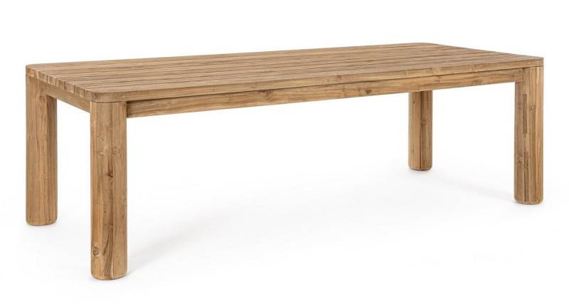 Natur24 Esstisch Maverick Tisch 240 x 100 x 77 cm Teakholz Natur von Natur24