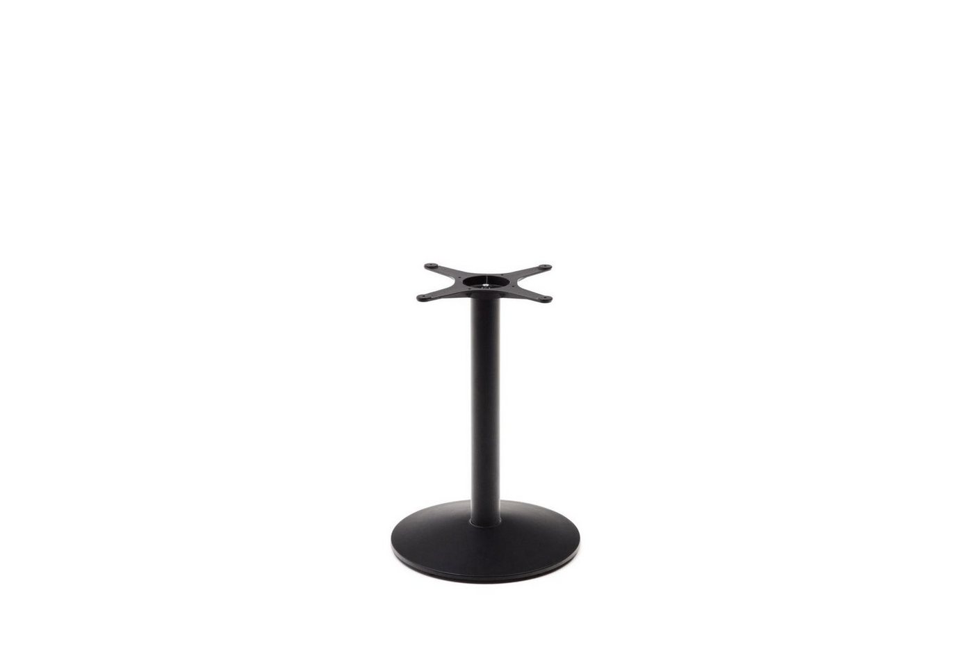 Natur24 Esstisch Stehtischbein Esilda 55 x 72 x 55 cm runder Sockel Metall schwarz Neu von Natur24