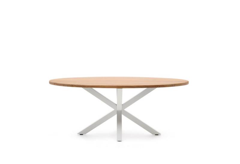 Natur24 Esstisch Tisch Argo 200 x 75,3 x 100 cm Oval Akazienholz Natur Stahl Weiß Natur24 Esstisch Tisch Argo 200 x 75,3 x 100 cm Oval Akazienholz Natur Stahl Weiß von Natur24