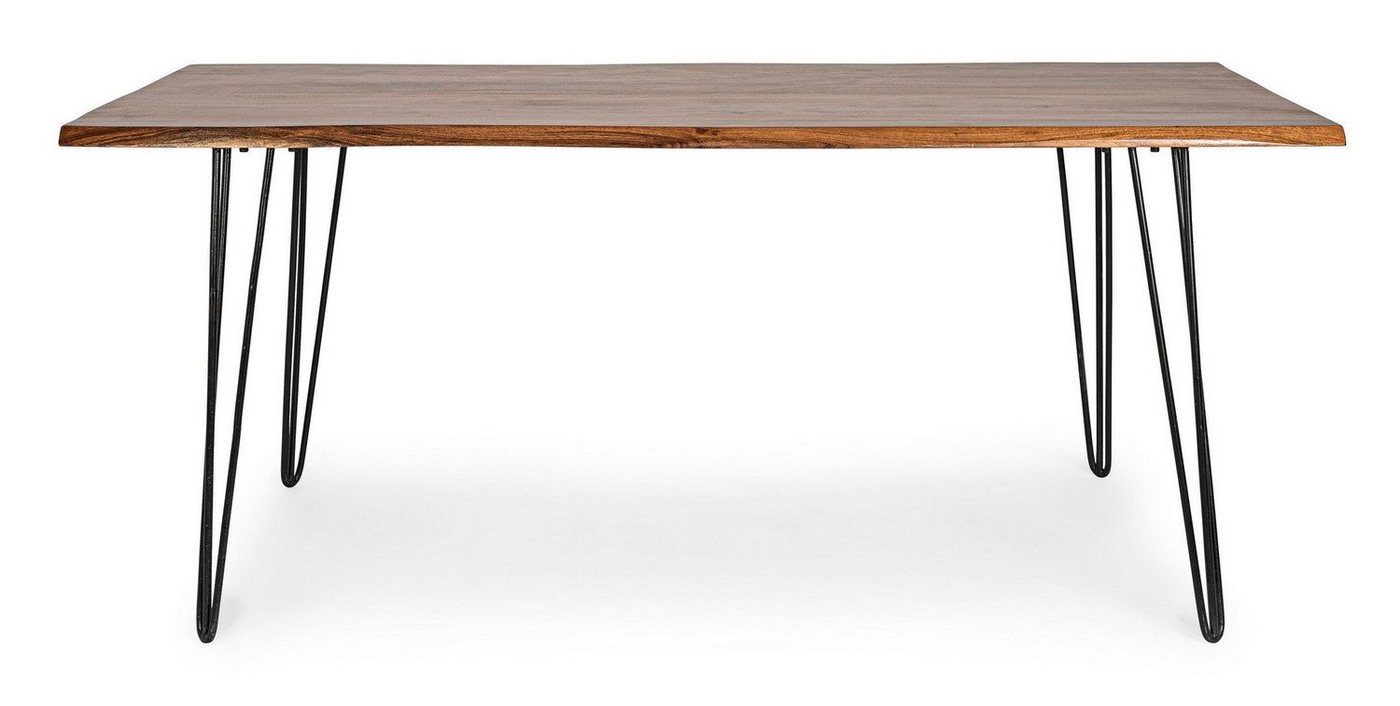 Natur24 Esstisch Tisch Barlow 180 x 90 x 77 cm Stahl und Akazienholz Esstisch Esszimmer von Natur24