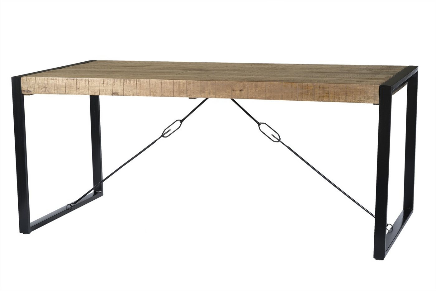 Natur24 Esstisch Tisch Nairobi 220x100x76 cm Mangoholz Stahl Schwarz Natur Natur24 Esstisch Tisch Nairobi 220x100x76 cm Mangoholz Stahl Schwarz Natur von Natur24