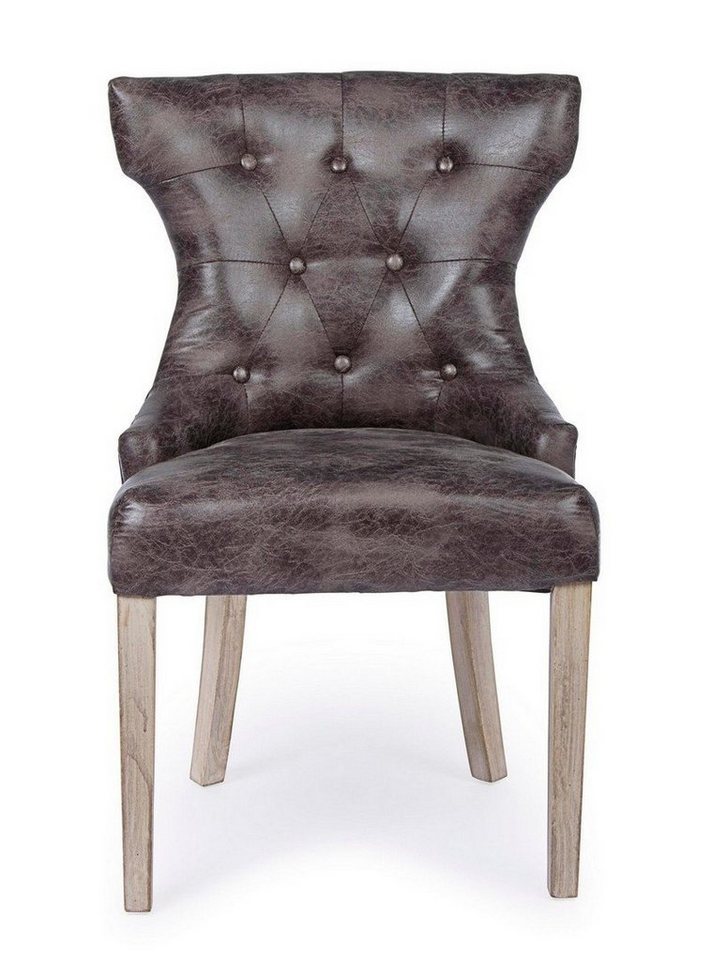 Natur24 Esszimmerstuhl 2er Set Stühle Azelia 55 x 52 x 92 cm Holz und Polyester Dunkel Natur24 Esszimmerstuhl 2er Set Stühle Azelia 55 x 52 x 92 cm Holz und Polyester Dunkel von Natur24