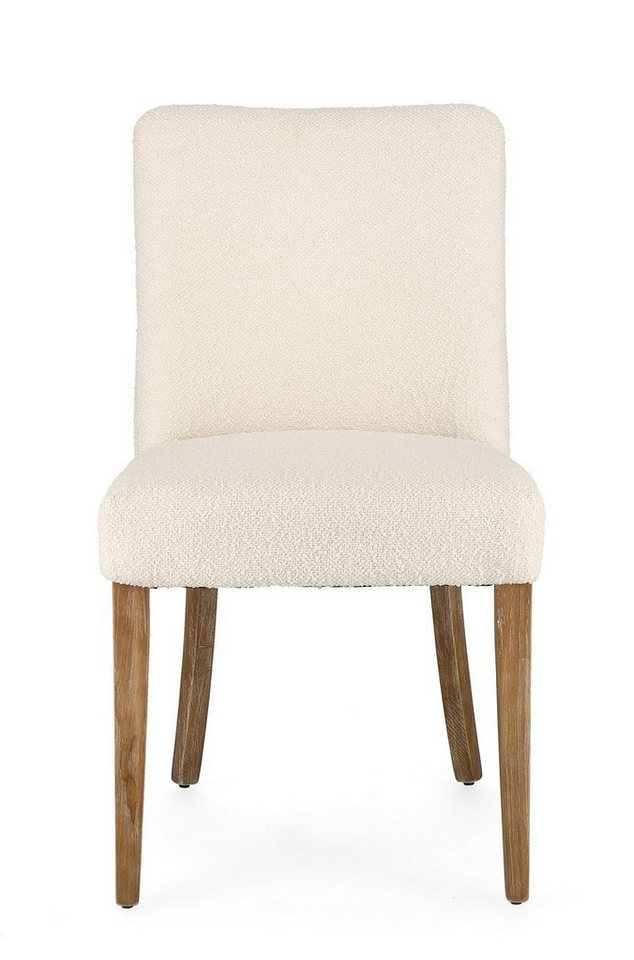 Natur24 Esszimmerstuhl 2er Set Stühle Beatriz 48 x 57 x 88 cm Eichenholz Beige Wohnzimmer von Natur24