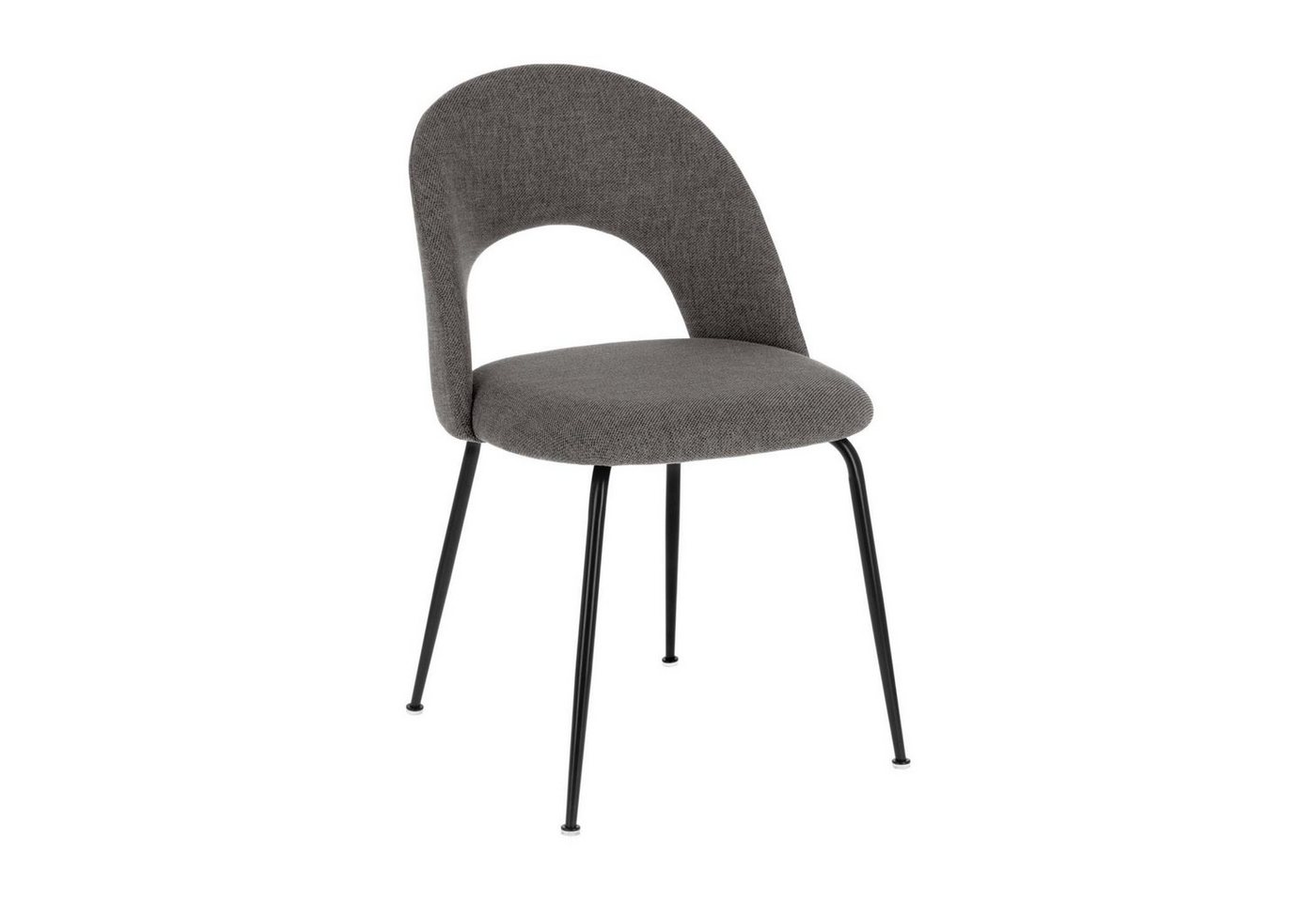 Natur24 Esszimmerstuhl 4er Set Stühle Mahalia dunkelgrau 51x79x52cm stuhl Küchenstuhl von Natur24