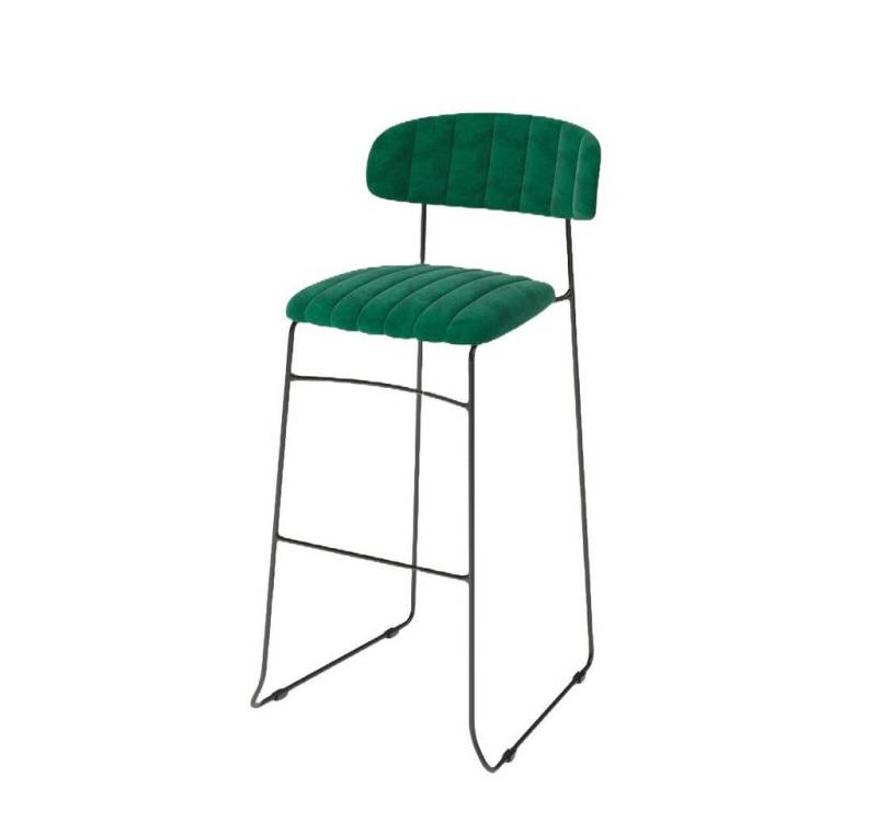 Natur24 Esszimmerstuhl Barhocker– Grün 2er Set von Natur24