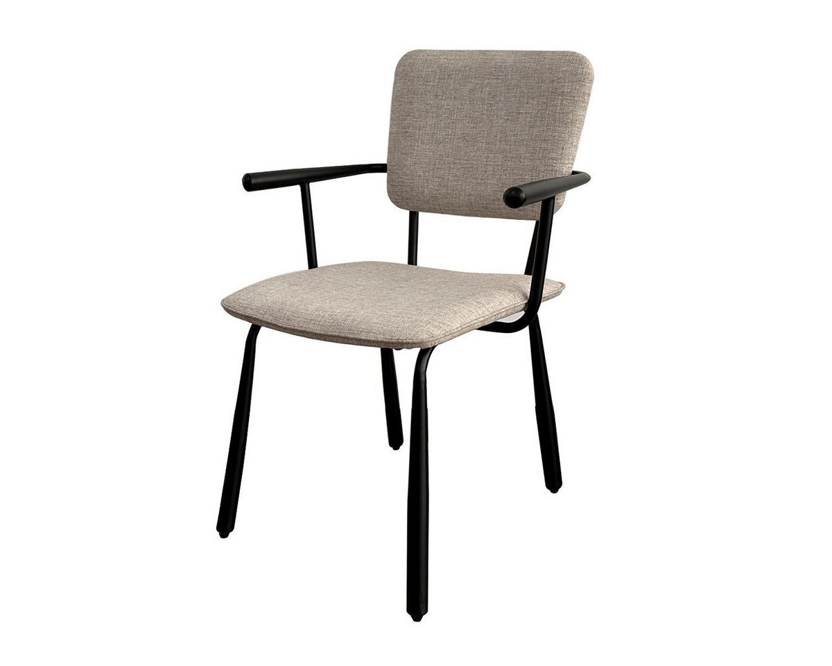 Natur24 Esszimmerstuhl Brix 2er Set Stühle 51,5x86x56,5 cm Stahl Stoff Grau. Natur24 Esszimmerstuhl Brix 2er Set Stühle 51,5x86x56,5 cm Stahl Stoff Grau. von Natur24