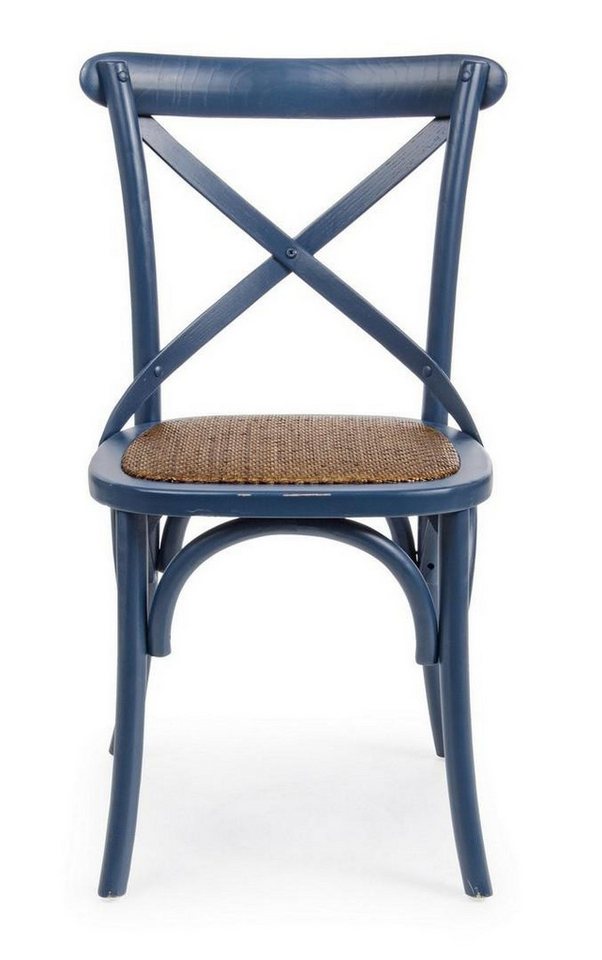Natur24 Esszimmerstuhl CARREL Stuhl 45 x 53 x 89 cm Ulmenholz Rattan von Natur24
