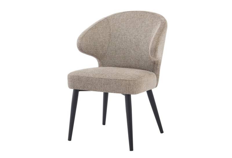 Natur24 Esszimmerstuhl Donna 2er Set Stühle 5x82x61 cm Stoff Stahl Beige Natur24 Esszimmerstuhl Donna 2er Set Stühle 5x82x61 cm Stoff Stahl Beige von Natur24