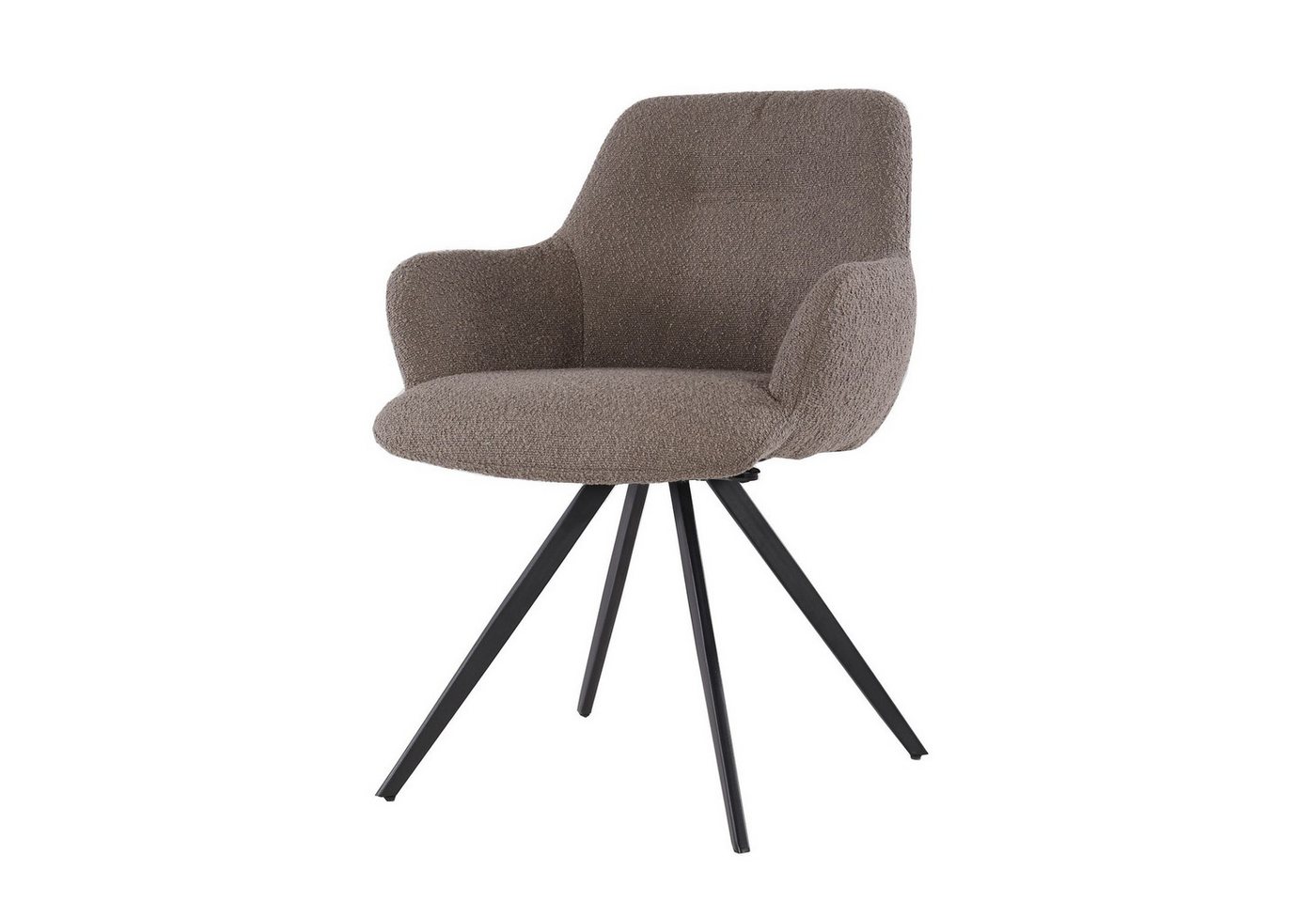 Natur24 Esszimmerstuhl Doreen 2er Set Stühle 61x83x65 cm Stoff Stahl Braun Natur24 Esszimmerstuhl Doreen 2er Set Stühle 61x83x65 cm Stoff Stahl Braun von Natur24